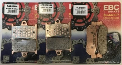 Pastillas de freno de disco delanteras y traseras sinterizadas EBC se adaptan a Yamaha YZF R1 (2002 a 2003) Foto 1 de 4