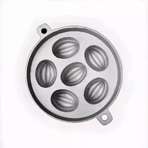2 Piezas Aluminio Fundido Pan de Maíz Regalo de Navidad Banh Bong Lan Kue Bahulu Molde Sartén - Imagen 1 de 6
