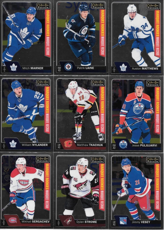 U PICK LOT 2016-17 16-17 OPC O-Pee-Chee Platinum Marquee Rookie RC set #151-200 - Image 1 of 1