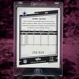 Terry Glenn 2004 Score Silver /625 MINT Dallas Cowboys Jersey Ohio Buckeyes SP💙 - Picture 1 of 2