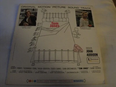 ORIGINAL SOUNDTRACK TOM JONES vinyl record UNITED ARTISTS RECORDS - Image 1 of 2