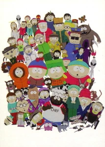 TARJETA PROMOCIONAL SOUTH PARK 1998 IMÁGENES CÓMICAS 2 DE 2 TV - Imagen 1 de 1