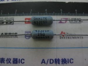 1x 43J25R 25R 5% 3W Resistencias enrolladas 25 ohmios AXIAL - Imagen 1 de 3