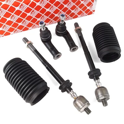 2x FEBI Spurstangen + Lenkmanschetten vorne links rechts für VW Transporter T4 - Bild 1 von 3