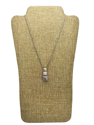 Collar colgante triple gota chiclet con pavé de diamantes pavé de plata esterlina DAVID YURMAN Foto 1 de 4