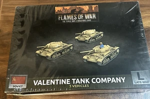 Flames of War Miniatures - Valentine Tank Company x3 Tanks Soviet Late War Nuevo - Imagen 1 de 12