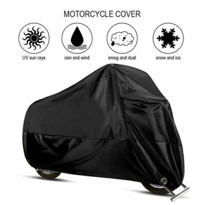 XL-4XLMotorcycle Waterproof Cover Heavy Duty Winter Outside Snow Rain Protection - Bild 1 von 11