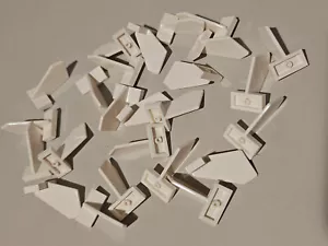 Lego x25 White Tail Shuttle Rudder 2x3x2, Part 44661, Element 4184290 - New - Picture 1 of 1