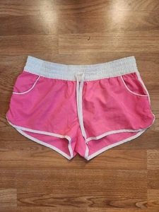 OP Womens Medium Booty Running Shorts Neon Pink Jr Ocean Pacific sz S - Picture 1 of 3