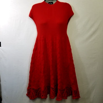 Vestido Suéter Feather & Bone Anthropologie Para Mujer Oda Rojo Talla XX Pequeño Foto 1 de 4