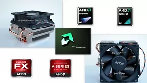 AMD FX Cooler for FX-8300-FX-8320-FX-8350 Processor-CPU with New Near Silent Fan - Picture 1 of 8