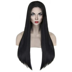 Black Wig for Costume Women 27'' Long Black Wigs for Women Cute Black Straigh... - Picture 1 of 5