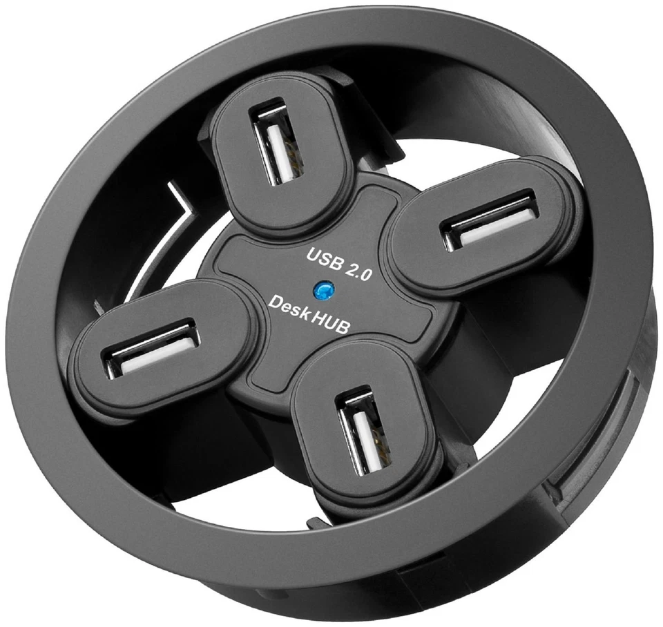 Einbau Hub 4port USB 2.0 für Schreibtisch         #k214 - Bild 1 von 1