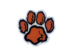 Embroidery patch sew badge  iron on glue transfer paw dog bear - Picture 1 of 1