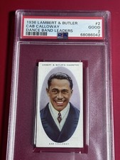 1936 Lambert & Butler Dance Band Leaders Cab Calloway PSA 2