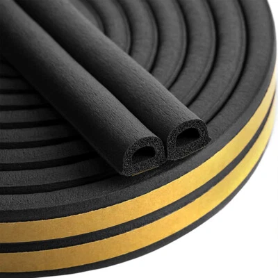 1M-300M Rubber Seal Weather Strip Foam Sticky Tape Door Window Draught Excluder - Image 1 of 4