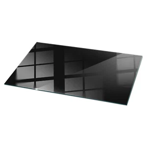 Glas Tischplatte Rechteckig Dekor Gehärtet ESG Solides Schwarz, elegant 120x60 - Bild 1 von 7
