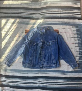 Vintage 70s/80s Made in USA Lee Acid Wash Denim Trucker Jacket Size XL - Picture 1 of 3