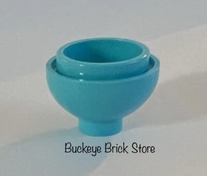 NUEVO LEGO Minifigura Mediana Azul FLORERA OLLA Cocina Comida Cuenco 2x2 Redondo Cúpula Ladrillo - Imagen 1 de 3
