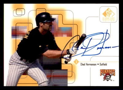 1999 SP Signature Autographs #CH Chad Hermansen Pirates Auto (ref 11639) - Image 1 of 2