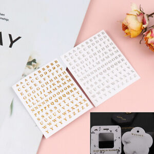 Glitter Alphabet Letter Metallic Sticker Self Adhesive For Card Making DIY Cr QA