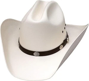 Western Express Natural Straw Cowboy Hat for Men and Women - Cattleman Style wit - Picture 1 of 3