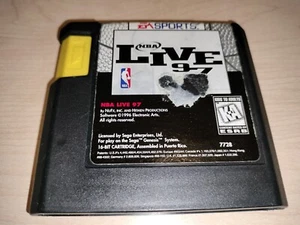 Cartucho de juego original clásico vintage clásico de baloncesto NBA Live 97 Sega Genesis - Imagen 1 de 2
