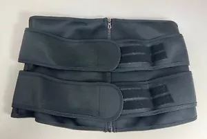 Female Waist Shaper Body Tummy Trainer XXL New! Black Neoprene Boned Zip Adjust - Picture 1 of 10