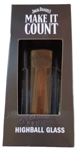 JACK DANIELS HIGHBALL TUMBLER GLASS GIFT BOXED BIRTHDAY CHRISTMAS MANCAVE GIFT - Picture 1 of 12