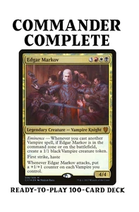 Edgar Markov VAMPIRE TRIBAL Magic MTG Custom Commander Deck - Picture 1 of 6