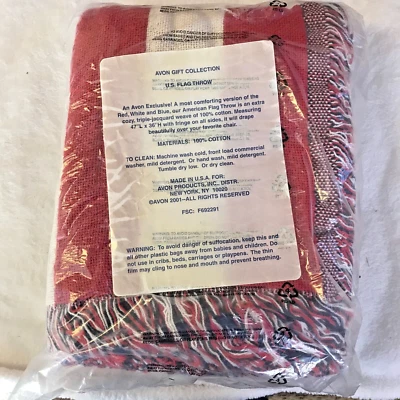 Lanzamiento de bandera Avon vintage 47 pulgadas x 36 pulgadas desde 2001 Foto 1 de 3