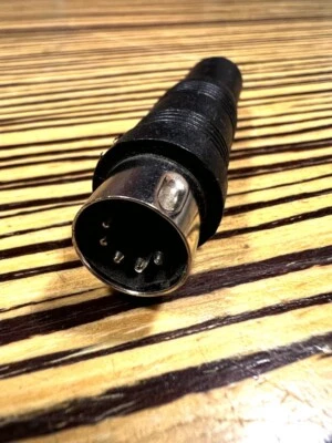 5-DIN male to standard 1/4' 6,3mm jack female adapter. Soviet-West gear connect. - Image 1 of 2