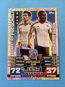 Match Attax 14/15 Season - Sebastien Pocognoli/Andre Wisdom - Defensive Duo