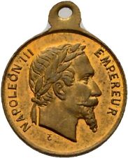 Medaille Solferino Frankreich Napoleon III.,  13 mm/ 0,9 g Original #UTL215