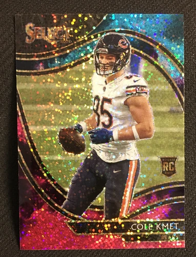 2020 Panini Select Football Cole Kmet Field Level Cosmic Rookie #374 SP RC Bears