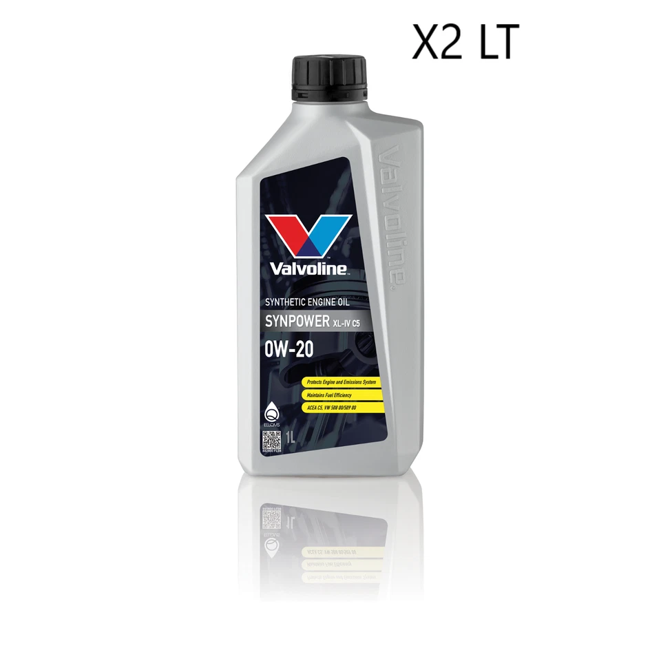 OLIO VALVOLINE SYNPOWER 0W-20 XL-IV C5 FULL SYNTHETIC SINTETICO 2 LT TAGLIANDO - Immagine 1 di 1