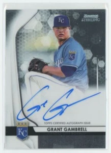 2020 Bowman Sterling Prospect Autographs Grant Gambrell Auto Kansas City Royals - Bild 1 von 2