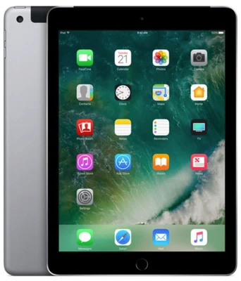 Apple iPad (5th Generation) 128 GB, Wi-Fi + 4G, 9.7 in - Space Gray - Acceptable - Image 1 of 4