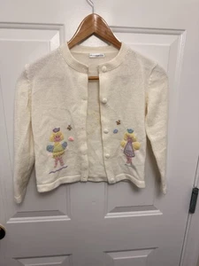 Kids United Ideas Princess Knit Button Up Cardigan Size 6 Whimsical Fairy Cute - Picture 1 of 6