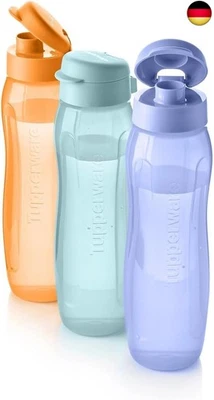 Tupperware Essentials Eco Wasserflaschen-Set, 3 x 750 ml, Generation 2, - Bild 1 von 2
