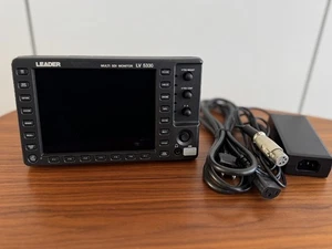 LEADER Portable Multi SDI Monitor LV 5330 6.5 inch Display w/ AC Power - Picture 1 of 15