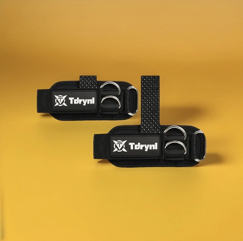 Correas de elevación antideslizantes con anillos en D muñequeras de gimnasio acolchadas de alta resistencia, hombres mujeres Foto 1 de 1