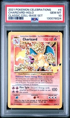 2021 Pokemon Celebrations Classic Collection #4 Charizard PSA 10 - Image 1 of 2