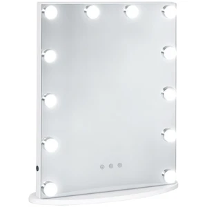 HOMCOM Hollywood Makeup Mirror with Led Light Dimmer Cosmetic Beauty Stage - Picture 1 of 11