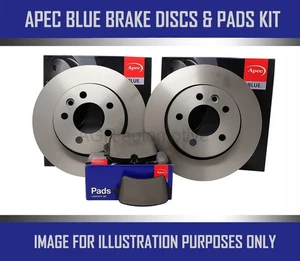 REAR DISCS AND PADS KIT APEC BLUE FOR VOLVO S40 1.6 L 2005-2012 - Picture 1 of 6