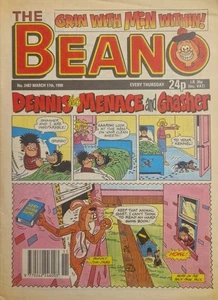Beano Comic - #2487 - March 17th 1990 - Buy 3 or more & Get 15% Discount - Picture 1 of 1