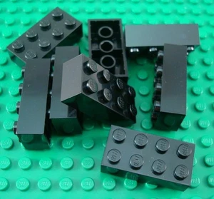 New LEGO Lot of 8 Black 2x4 Basic Building Brick Pieces - Picture 1 of 1