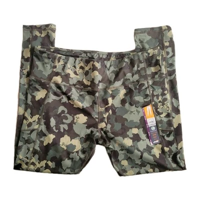 Avia Womens Size XXL (20) Core Performance Side Pockets Camo Leggings Yoga Pants - Image 1 of 4