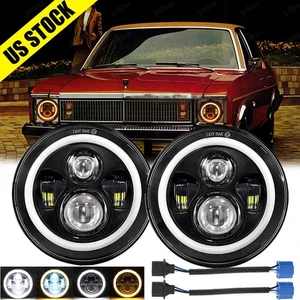 7" Inch LED Headlights Round High Low Beam DRL fit 1970-1991 Mitsubishi Montero - Picture 1 of 10