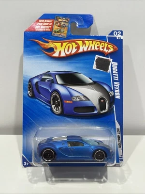 Hot Wheels Hot Auction ‘10 Bugatti Veyron Satin Blue I23 - Image 1 of 4